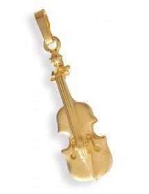 Jewelry violin pendant gold...