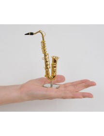 Instrument de Musique-Trompette or Réplique Miniature sur socle