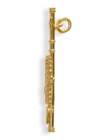 Jewelry flute pendant gold...
