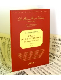 Barrière J.B. Sonatas for cello and continuo bass  Book I