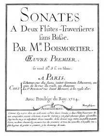 BODIN DE BOISMORTIER J....