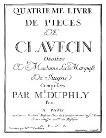 DUPHLY J. Fourth book of...